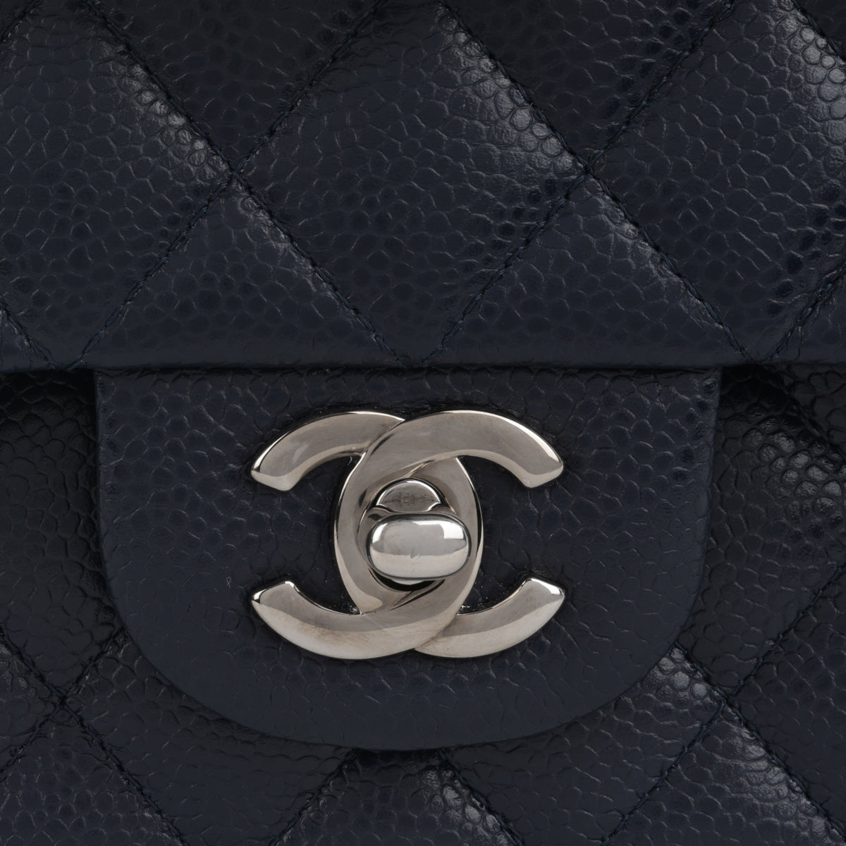 Chanel Medium Classic Flap - Navy Caviar | Silver Hardware