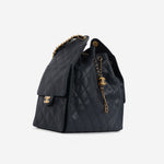 Chanel Medium 25 Hobo Bag - Midnight Blue Caviar | Antique Gold-tone Hardware