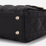 Dior Mini Lady Dior - Black Lambskin | Champagne Gold Hardware