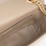 Fendi Midi Chain Baguette - Taupe Calfskin | Gold Hardware