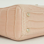 Dior Mini Lady Dior - Blush Pink Alligator | Champagne Gold Hardware with Diamond Beads