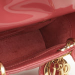 Dior Mini Lady Dior - Rose Pink Patent Lambskin | Champagne Gold Hardware