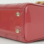 Dior Mini Lady Dior - Rose Pink Patent Lambskin | Champagne Gold Hardware