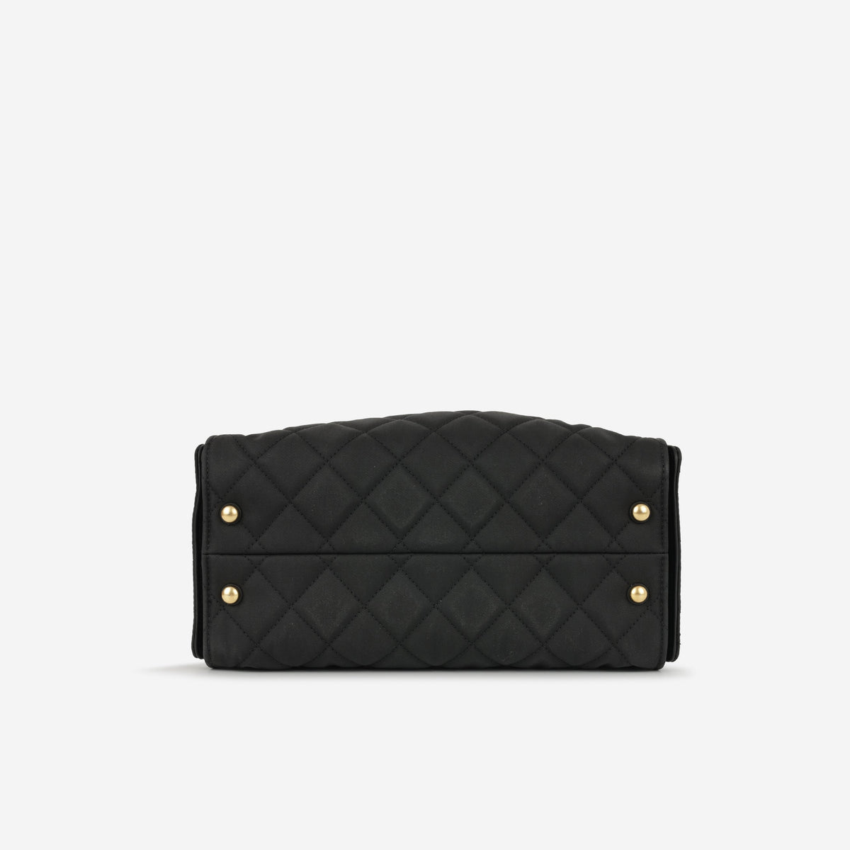 Chanel Small 25 Hobo - Black Coated Canvas | Antique Gold Hardware