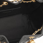 Chanel Small 25 Hobo - Black Coated Canvas | Antique Gold Hardware