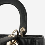 Dior Medium Lady Dior - Black Lambskin | Champagne Gold Hardware