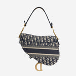 Dior - Medium Saddle Bag - Oblique Canvas GHW - Pre-Loved - 2021