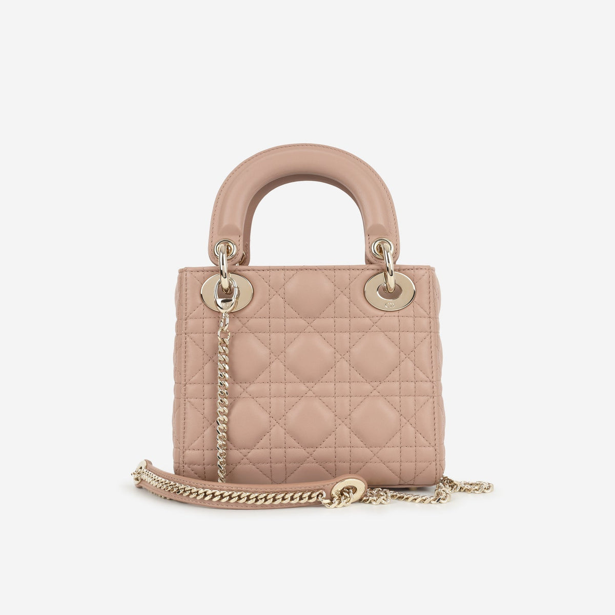 Dior Mini Lady Dior Blush Lambskin CGHW