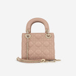 Dior Mini Lady Dior Blush Lambskin CGHW