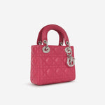 Dior Mini Lady Dior Raspberry Lambskin CGHW