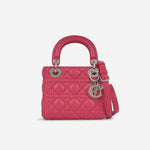 Dior Mini Lady Dior Raspberry Lambskin CGHW