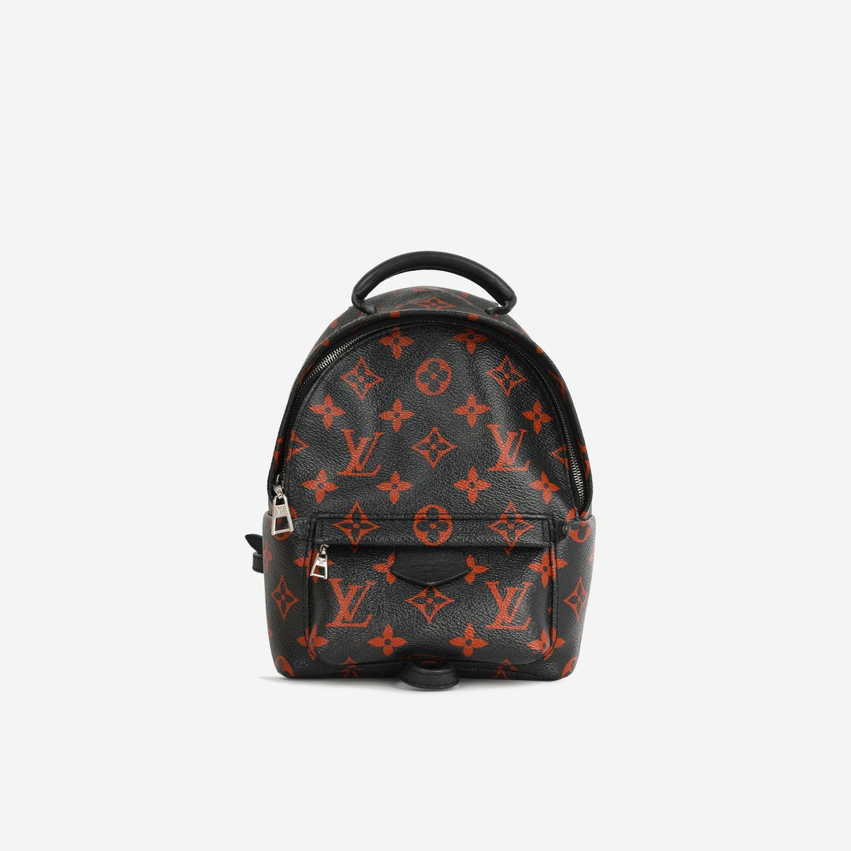 Louis Vuitton - Mini Palm Springs Backpack - Black/Red Infrarouge SHW - Pre Loved - 2017