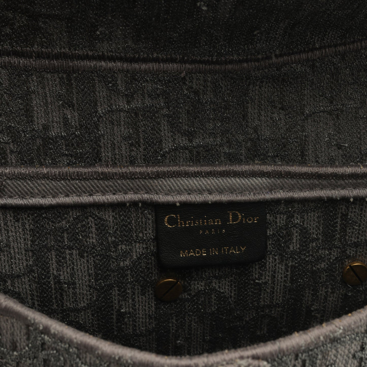 Dior - Medium Saddle Bag - Grey Oblique Canvas GHW - Pre-Loved - 2020