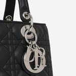 Dior - Lady Dior - Black Cannage Lambskin CGHW - 2020 - Pre-Loved