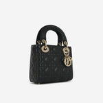 Dior - Mini Lady Dior - Black Lambskin GHW - 2022 - Pre-Loved