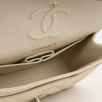 Chanel Small Classic Flap - Ecru Caviar | Champagne Gold Hardware