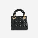Dior Mini Lady Dior Black Patent | Gold Hardware