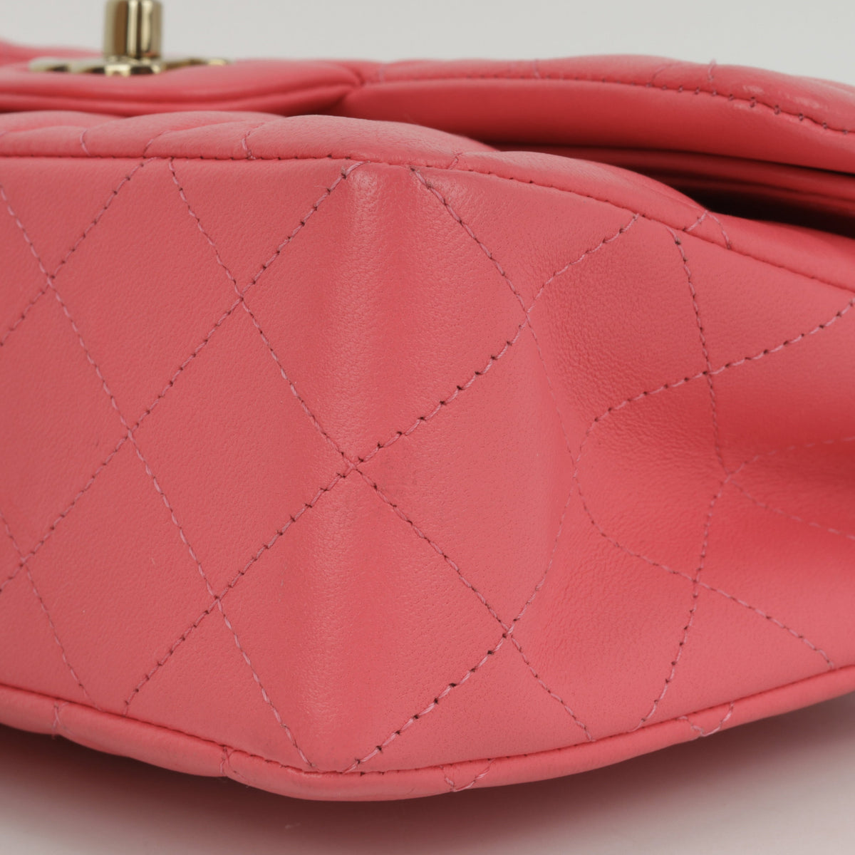Chanel Small Double Classic Flap - Pink Lambskin | Champagne-Gold Hardware