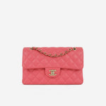 Chanel Small Double Classic Flap - Pink Lambskin | Champagne-Gold Hardware