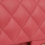 Chanel Small Double Classic Flap - Pink Lambskin | Champagne-Gold Hardware