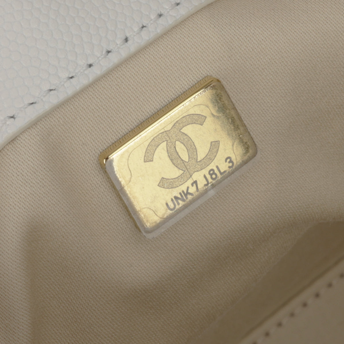 Chanel Small 25 Hobo - White Caviar | Antique Gold Hardware