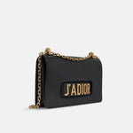 Dior J’adior Flap Bag Black Calfskin Leather GHW