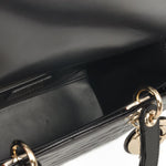 Dior - Large Lady Dior - Black Shiny Alligator Missisipiensis CGHW - 2023
