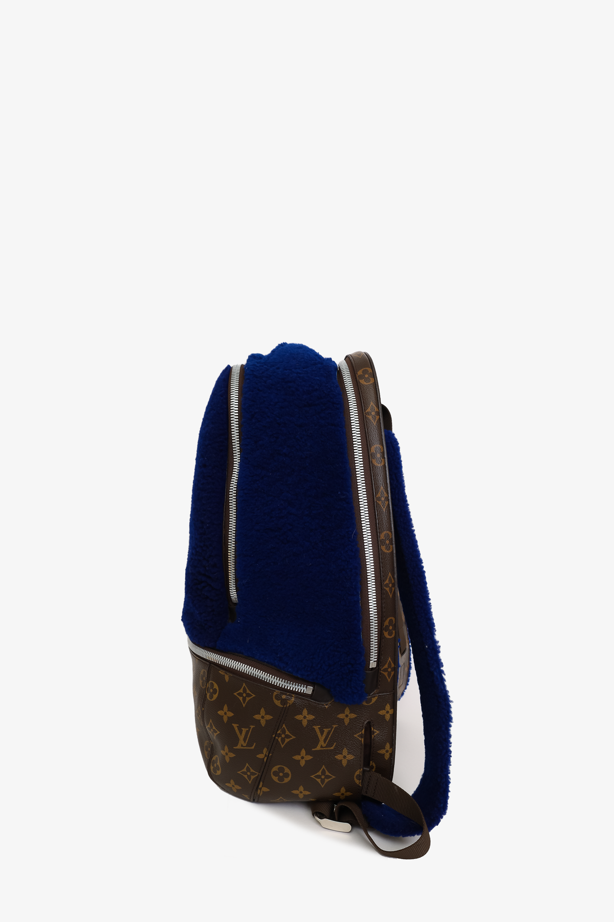 Louis Vuitton x Marc Newson 2015 Brown/Blue Monogram Shearling Backpack