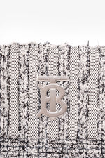 Burberry Grey/Black Canvas Small Needle Punch Lola Bucket Bag