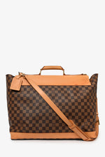 Louis Vuitton 1996 100th Anniversary Damier Ebene Leather Trimmed West-End GM Bag with Strap