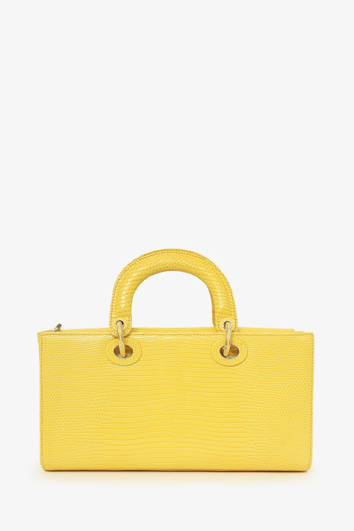 Christian Dior 2016 Lizard Leather Medium D-Joy Bag with Strap