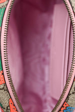 Gucci GG Strawberry Supreme Round Wristlet