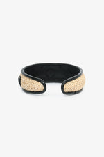 Louis Vuitton Beige/Black Raffia/Leather Headband
