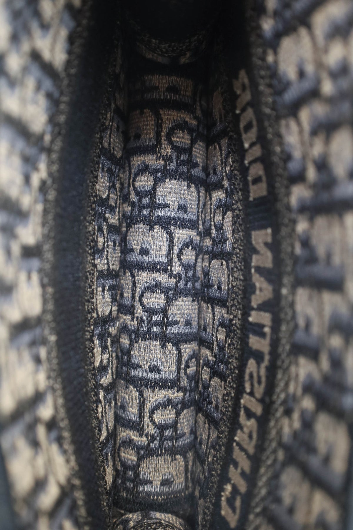 Christian Dior 2020 Navy Oblique Mini Book Tote