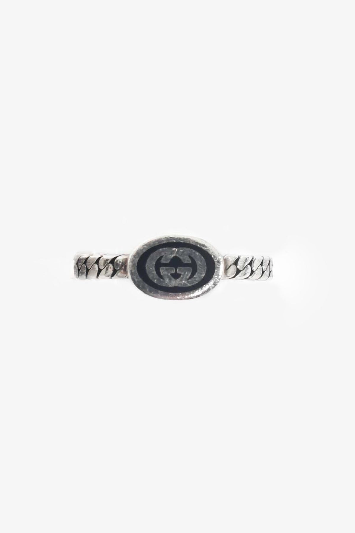 Gucci Sterling Silver GG Ring Size 15 Mens