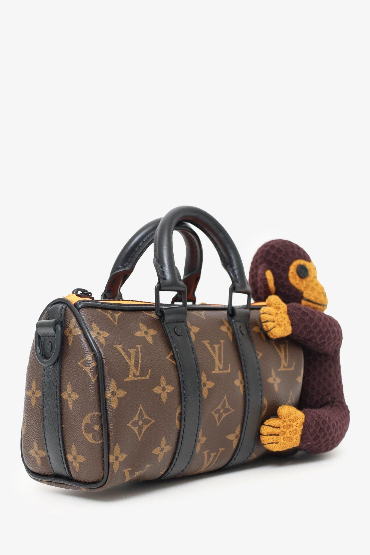 Louis Vuitton 2021 Monogram Keepall X-Small Monkey Puppet LV Friends