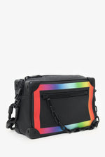 Louis Vuitton 2019 Black Taïga Rainbow Mini Soft Trunk Crossbody