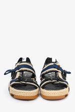 Christian Dior Navy Oblique Espadrille Sandals Size 43 Mens