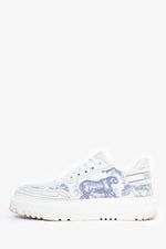 Christian Dior White/Blue 'Dior Addict' Sneakers Size 38.5