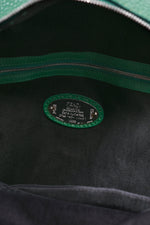 Fendi 2015 Green/Black Leather Selleria Croc Tail Backpack