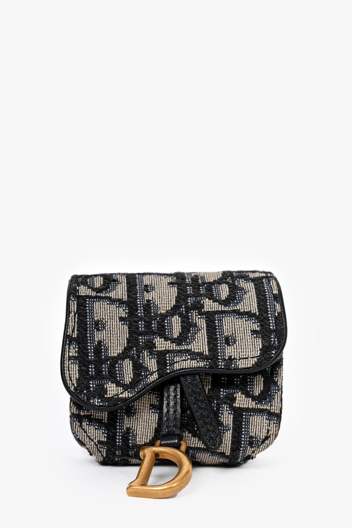 Christian Dior Navy Oblique Airpod Case