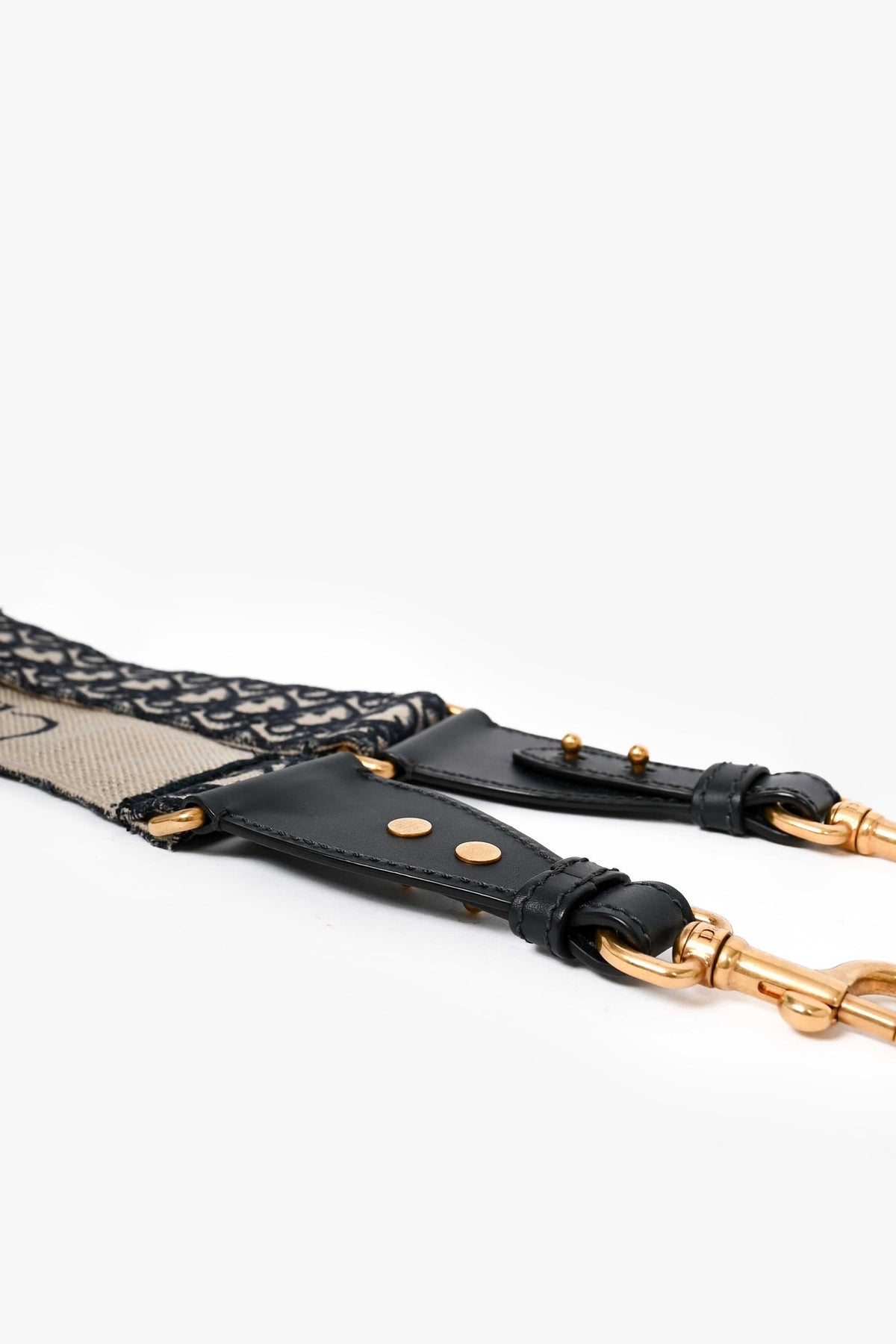 Christian Dior Navy Oblique Guitar Strap