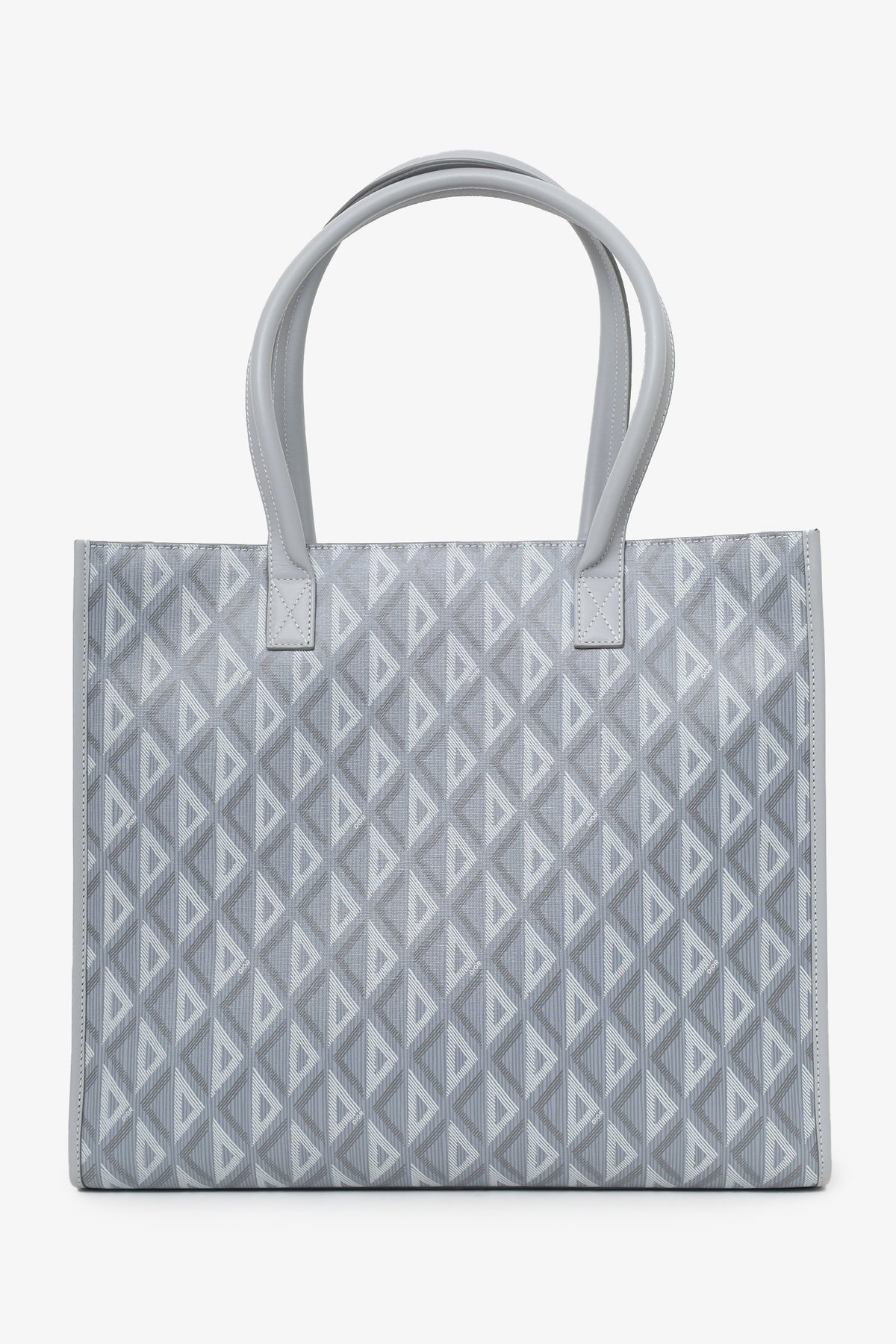 Dior Homme Grey Coated Canvas Diamond Safari Tote Bag