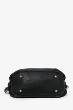 Louis Vuitton Black Leather 'Mahina' Hobo Bag