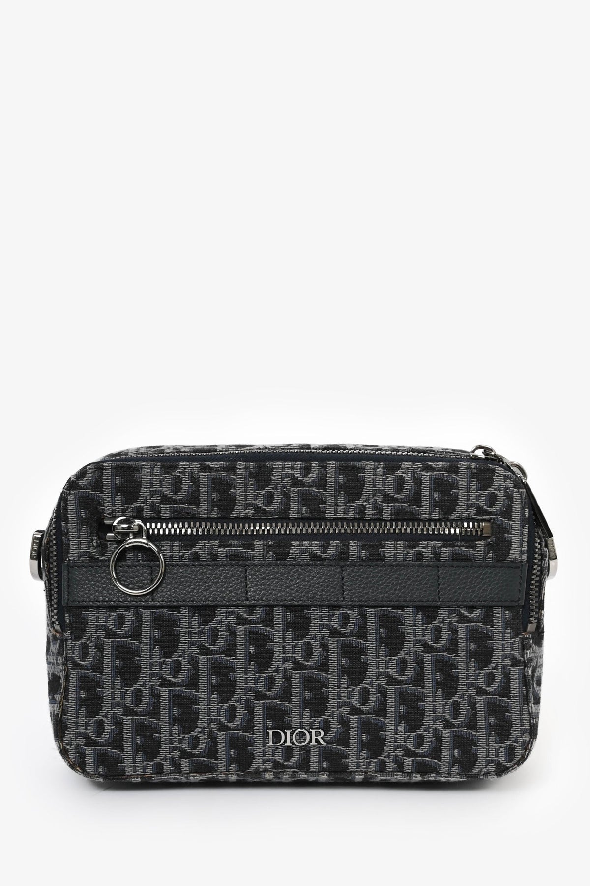 Christian Dior 2019 Blue Oblique 'Sac Safari' Messenger Bag