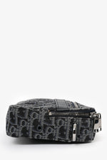 Christian Dior 2019 Blue Oblique 'Sac Safari' Messenger Bag