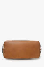 Fendi Brown Vinyl/Leather/Fur Forever Patch Pocket Tote