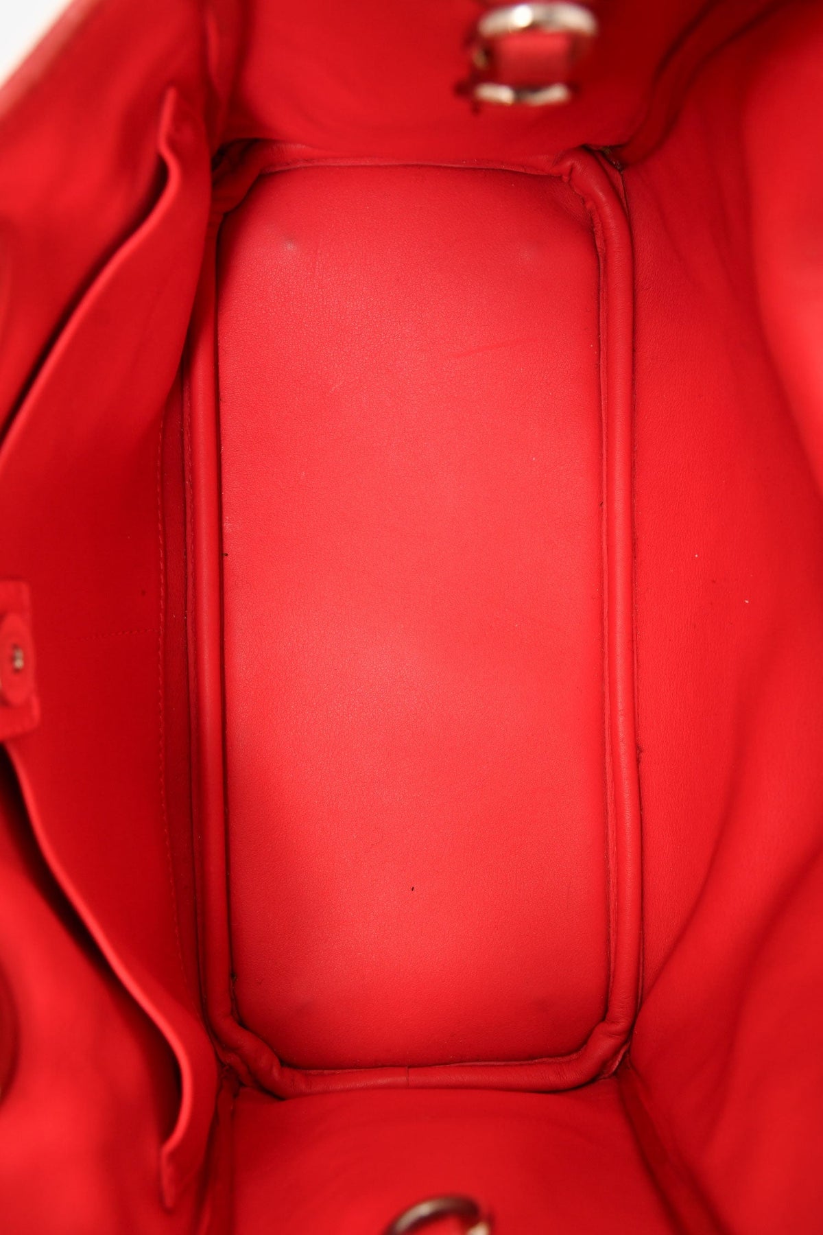 Christian Dior 2014 Pink/Red Leather Mini Diorissimo Top Handle with Strap