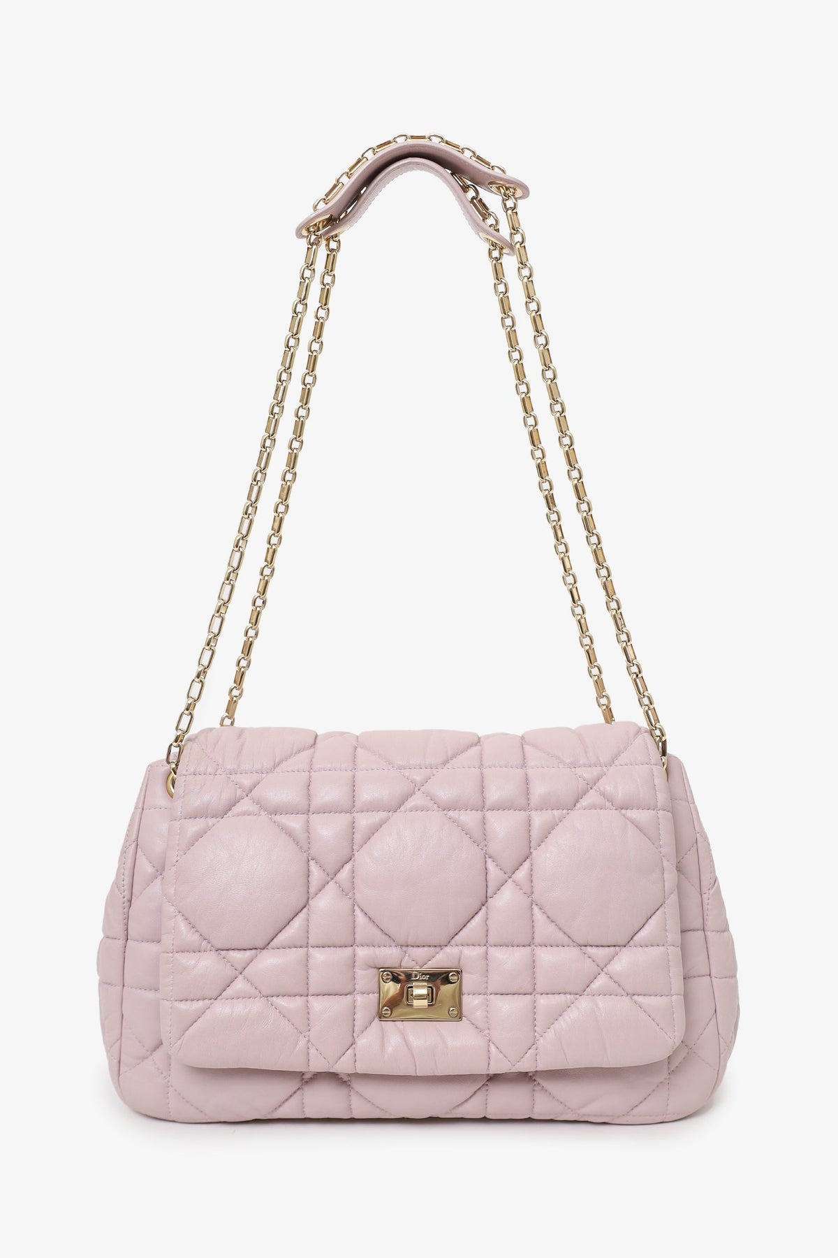 Christian Dior 2015 Lilac Cannage Milly La Foret Chain Flap