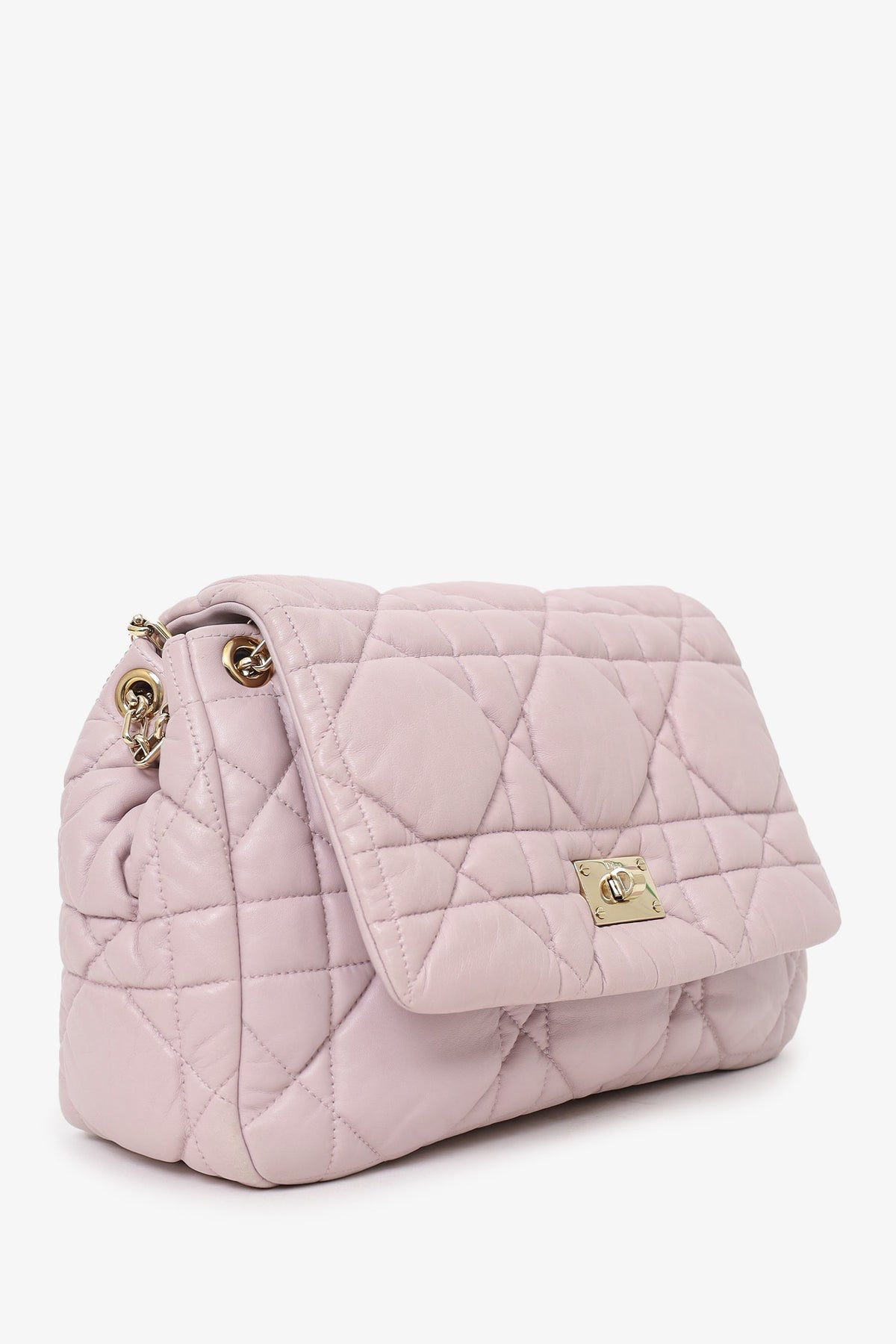 Christian Dior 2015 Lilac Cannage Milly La Foret Chain Flap
